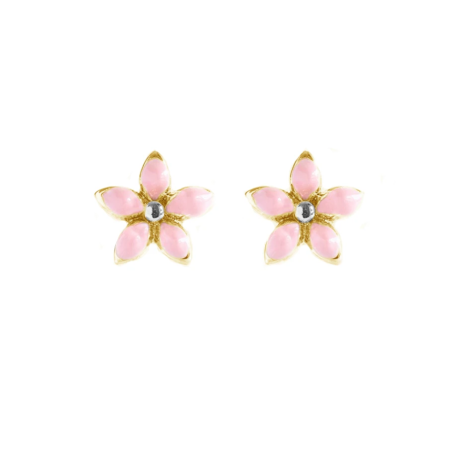 wholesale 925 silver jewelry Minimalist jewelry 14K Yellow Gold Stud Enamel Flower Stud earrings
wholesale 925 silver jewelry Minimalist jewelry 14K Yellow Gold Stud Enamel Flower Stud earrings