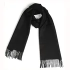 new design black 100% cashmere scarf for men and women