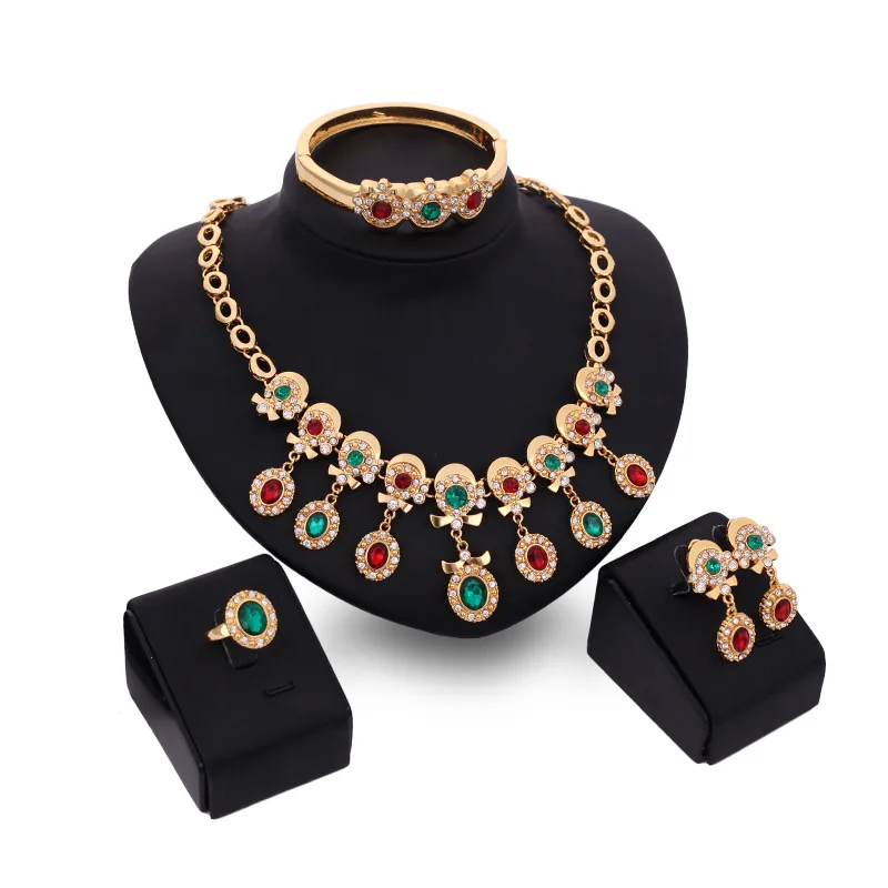 2021 Sailing Bridal Jewelry Sets for Women 4 Pieces Sets Multi Color Crystal Rhinestone Geometric Gems Necklace Earrings Set
2021 Sailing Bridal Jewelry Sets for Women 4 Pieces Sets Multi Color Crystal Rhinestone Geometric Gems Necklace Earrings Set