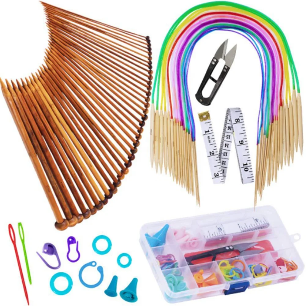 18 PCS Bamboo Long Stick Needle Sweater Needle Bamboo Stick Needle Hand Knitting Tool Sets
18 PCS Bamboo Long Stick Needle Sweater Needle Bamboo Stick Needle Hand Knitting Tool Sets