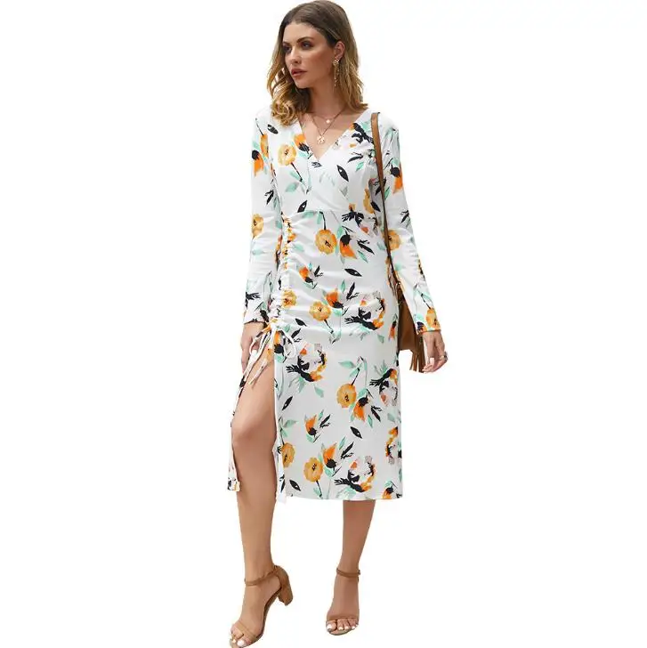 Spring Dresses Women Casual Jersey Floral Midi Bodycon Dress, As shown in the pictures, color can be customized.
Spring Dresses Women Casual Jersey Floral Midi Bodycon Dress, As shown in the pictures, color can be customized.