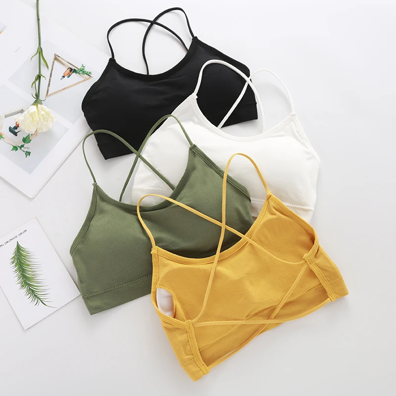 Stylish One Piece Bra Wire Free removable foam bra pads Beautiful back cross front bra for Pretty Girl, Black, white,yellow,gray,green, accept to custom.
Stylish One Piece Bra Wire Free removable foam bra pads Beautiful back cross front bra for Pretty Girl, Black, white,yellow,gray,green, accept to custom.