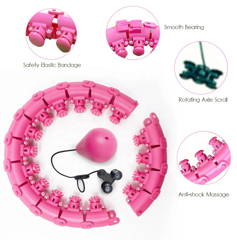Gym Equipment Hula Hoops Smart Hula Hoops Exercise Soft Ball Hula Hoops for Adults with Weight Ball, Customized color
Gym Equipment Hula Hoops Smart Hula Hoops Exercise Soft Ball Hula Hoops for Adults with Weight Ball, Customized color