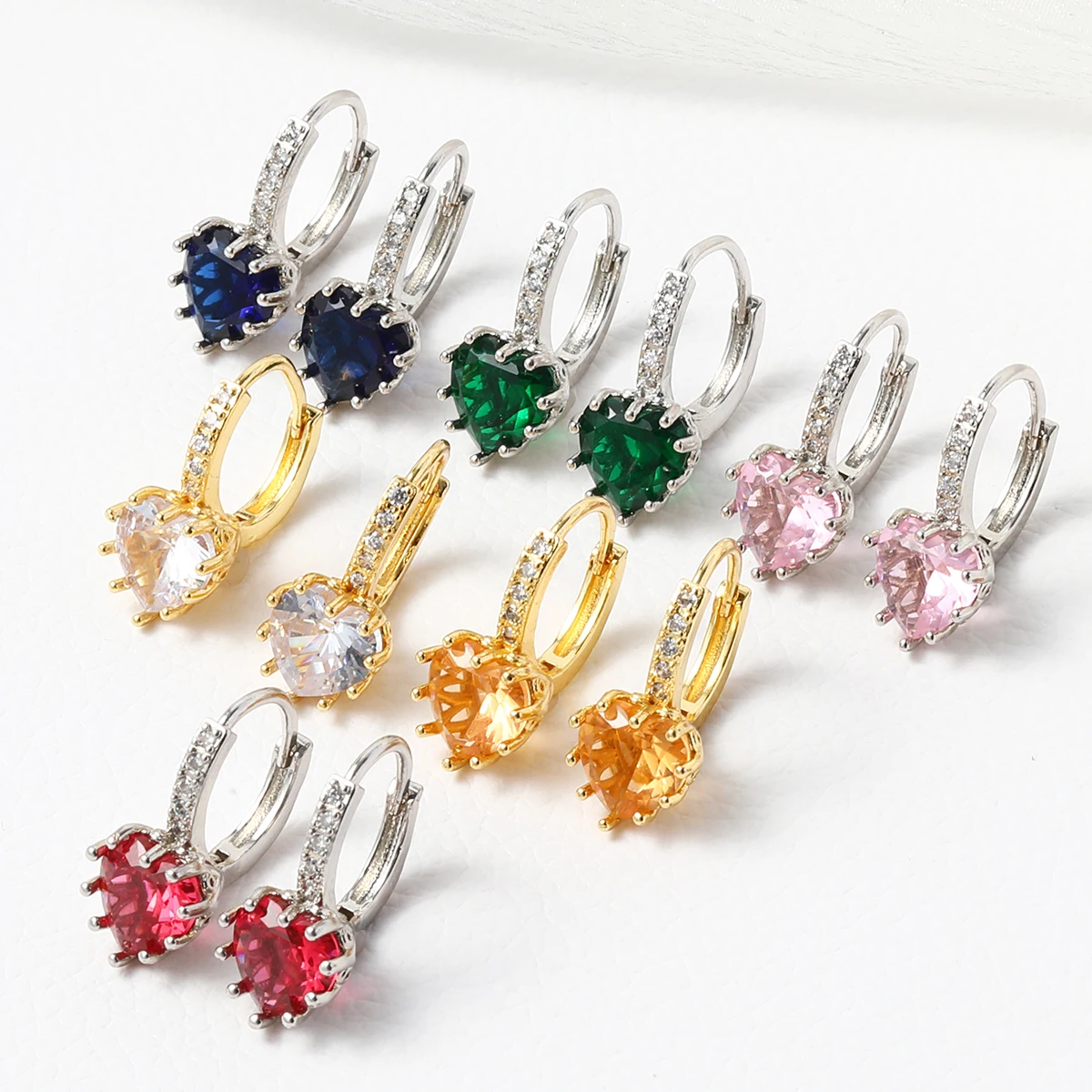 2021 Fashion Jewelry Gemstone Crystal Earrings Gemstone Earrings Heart Zircon Heart jewelry
2021 Fashion Jewelry Gemstone Crystal Earrings Gemstone Earrings Heart Zircon Heart jewelry