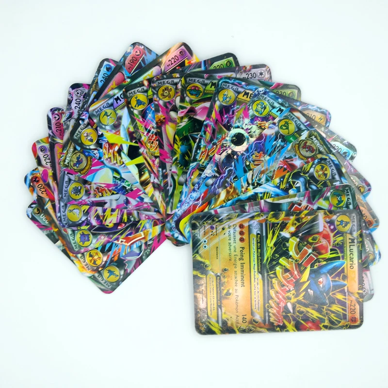 Free Shipping 20pcs/box Pokemon Cards MEGA EX Flash Trading Cards Collection Gift Kids Toy, Colorful
Free Shipping 20pcs/box Pokemon Cards MEGA EX Flash Trading Cards Collection Gift Kids Toy, Colorful