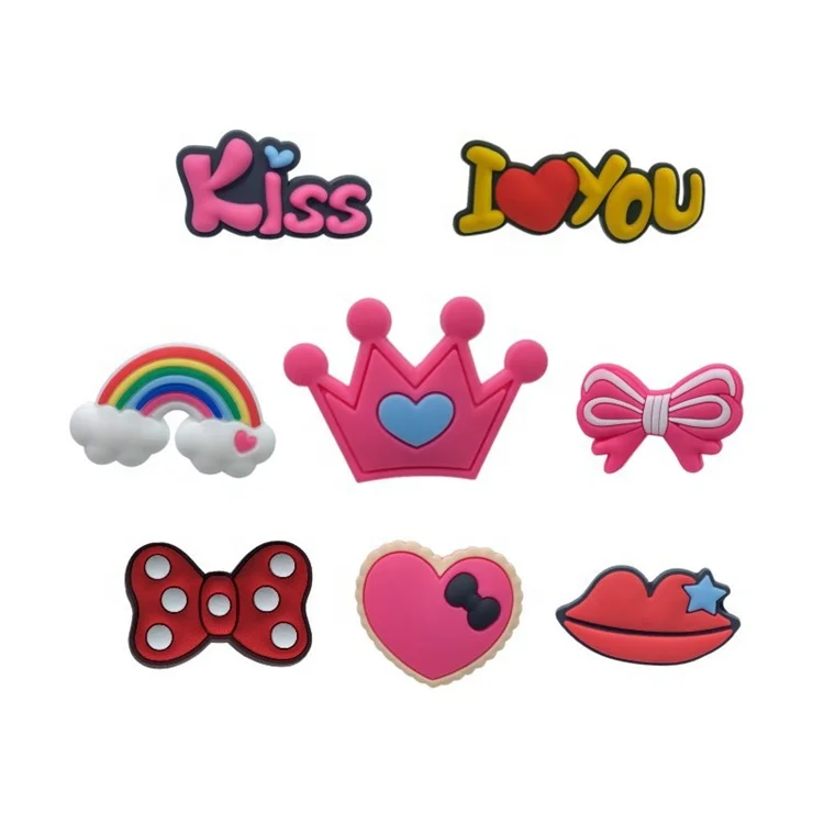 Cartoon soft pvc rubber shoe lace charms for croc clog shoes decoration custom charms for wholesale Via DHL/Fedex
Cartoon soft pvc rubber shoe lace charms for croc clog shoes decoration custom charms for wholesale Via DHL/Fedex