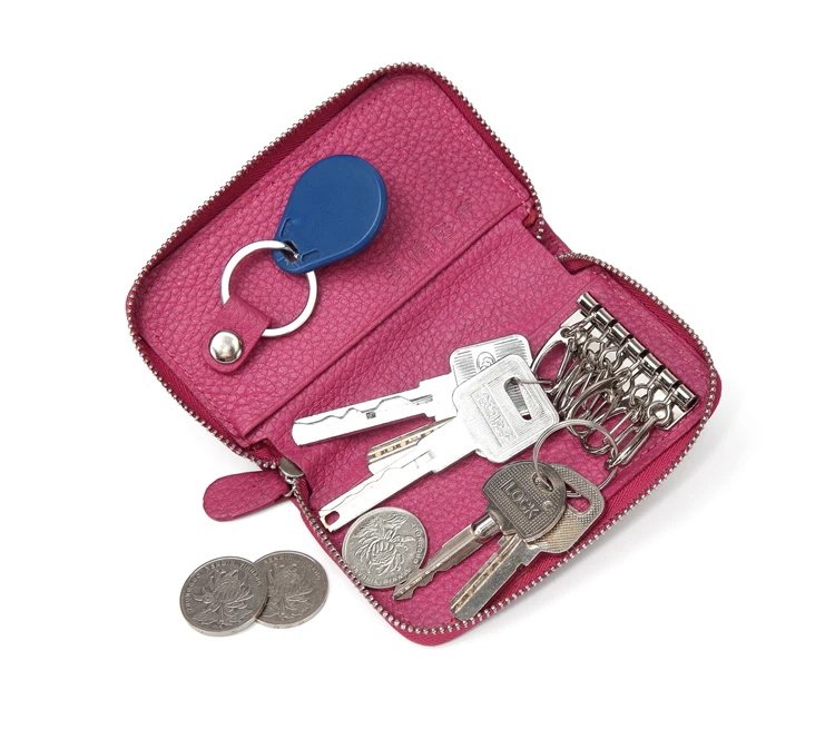 Classic Mens womens Genuine leather Key Chains ID Card Holder with Detachable Key Ring
Classic Mens womens Genuine leather Key Chains ID Card Holder with Detachable Key Ring