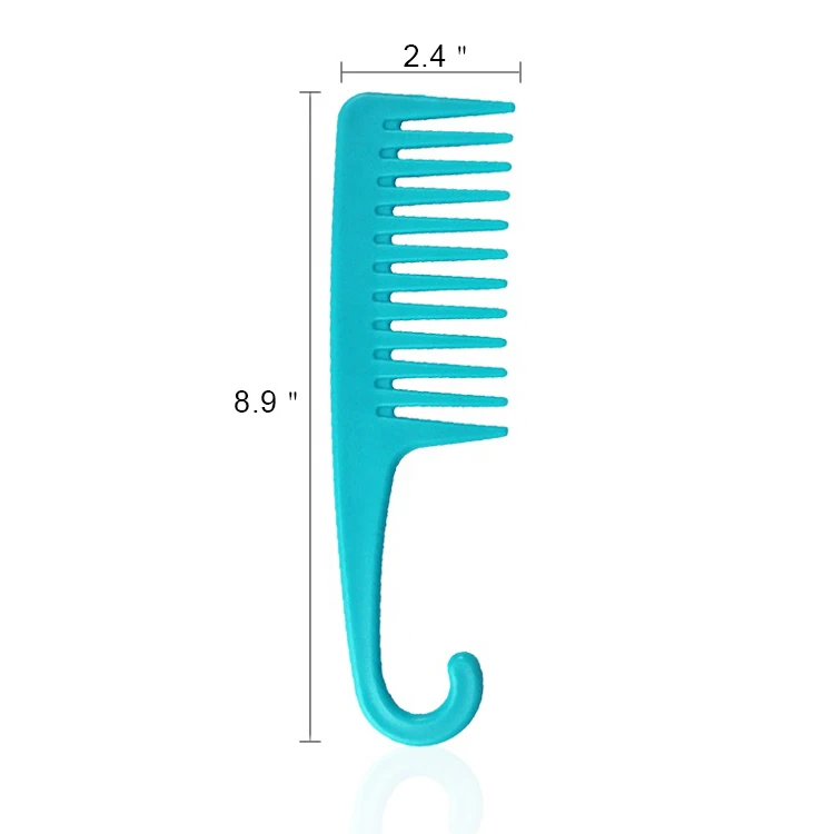 Manufacturer Custom Logo Salon Anti-Static Plastic Shampoo Hair Comb Wide Teeth Shower Detangling Comb with Hook, Pink black green yellow sky blue purple
Manufacturer Custom Logo Salon Anti-Static Plastic Shampoo Hair Comb Wide Teeth Shower Detangling Comb with Hook, Pink black green yellow sky blue purple