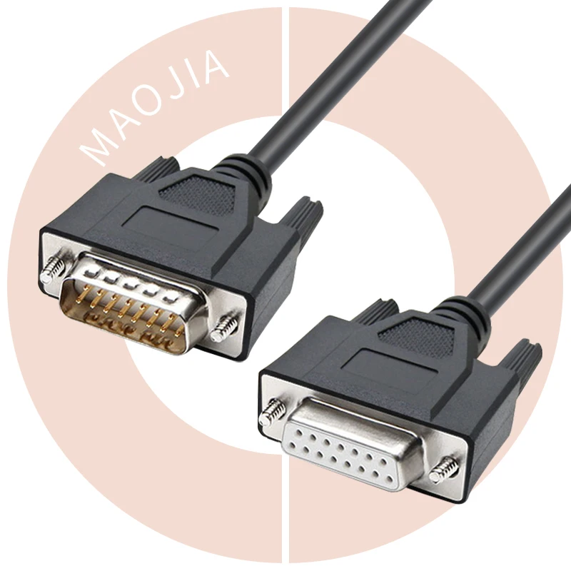 db15 cable UL Custom d sub 15 pin connector braided shielded serial male female 26AWG Extension d-sub db15 cable
db15 cable UL Custom d sub 15 pin connector braided shielded serial male female 26AWG Extension d-sub db15 cable