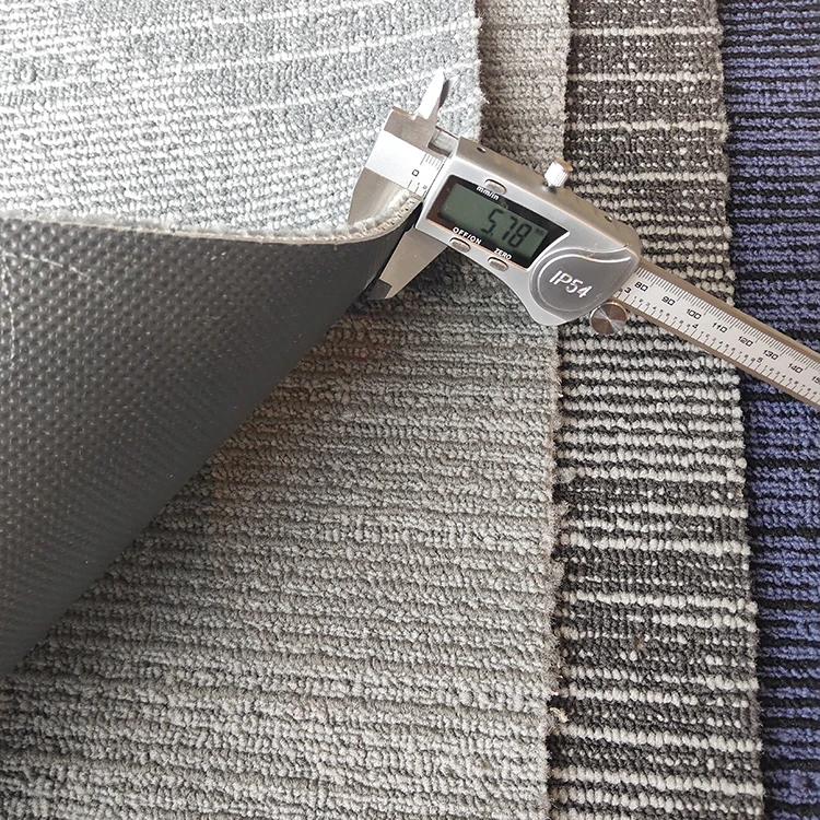 New Arrival Stripe 60*60cm Nylon Carpet Tiles with PVC Backing