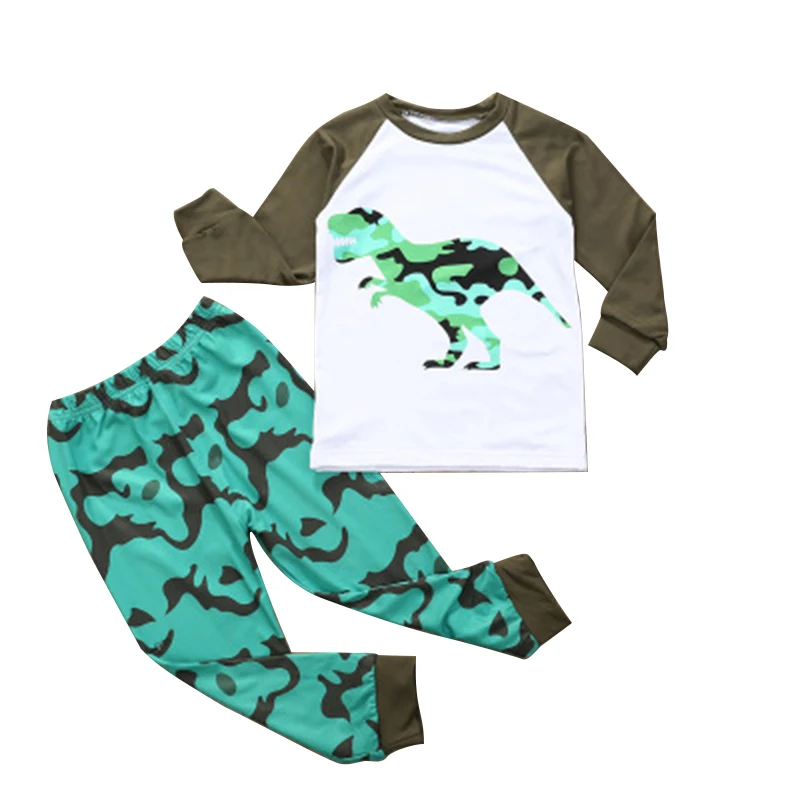 Two Piece Dinosaur Raglan T Shirt Kids Sleepwear Sweatshirt Sets Kids Pajamas, Picture
Two Piece Dinosaur Raglan T Shirt Kids Sleepwear Sweatshirt Sets Kids Pajamas, Picture