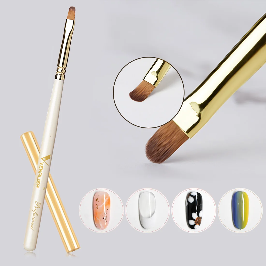 VENALALISA Acrylic Brush 100 Pure Kolinsky Hair Nail Brush Multi Function Nail Brush Set High Quality Rose Gold Metal OEM Logo
VENALALISA Acrylic Brush 100 Pure Kolinsky Hair Nail Brush Multi Function Nail Brush Set High Quality Rose Gold Metal OEM Logo