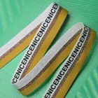 Fantastic Design 2cm High Tenacity Polyester Lurex Knitted Tape Jacquard Webbing Tape With Logo For Garment