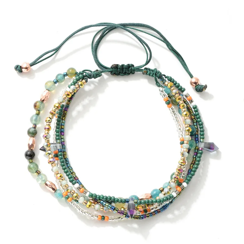 2021 Summer Beach New Design Handmade Colorful Bead Bracelet Adjustable Multi Layer Rainbow Bead Bracelet For Student Couples
2021 Summer Beach New Design Handmade Colorful Bead Bracelet Adjustable Multi Layer Rainbow Bead Bracelet For Student Couples