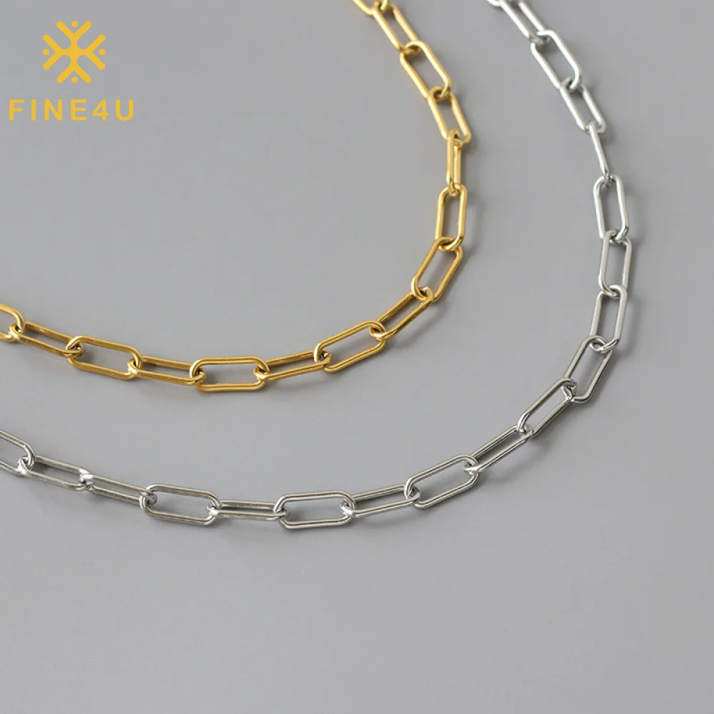 Hip Hop Simple Fashion Women Men Jewelry Gold Plated Thick Stainless Steel Paperclip Chain Necklace
Hip Hop Simple Fashion Women Men Jewelry Gold Plated Thick Stainless Steel Paperclip Chain Necklace