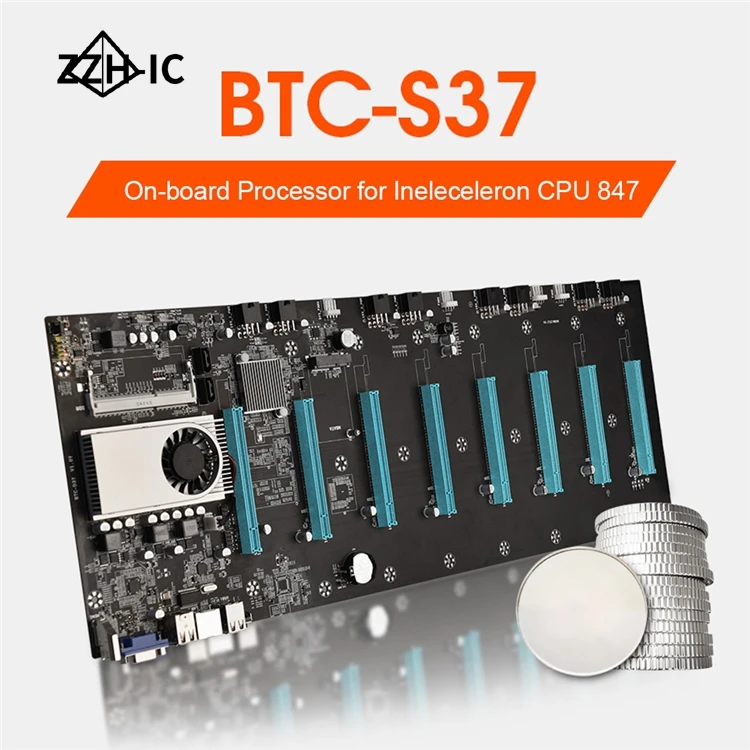 BTC-S37 mining machine mainboard 8 card 6.5 spacing mainboard heat dissipation fast
BTC-S37 mining machine mainboard 8 card 6.5 spacing mainboard heat dissipation fast