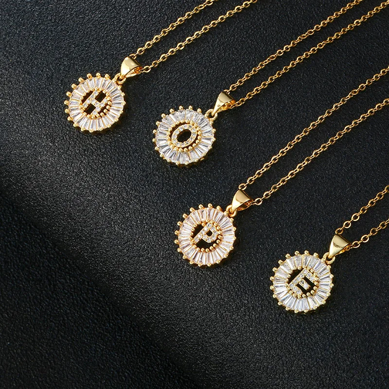Hot Sale Women Girls Initial Letter Necklace 26 Letters Charm Gold Name Necklace Pendant Top Quality Copper Zircon Jewelry Gift, Gold color
Hot Sale Women Girls Initial Letter Necklace 26 Letters Charm Gold Name Necklace Pendant Top Quality Copper Zircon Jewelry Gift, Gold color