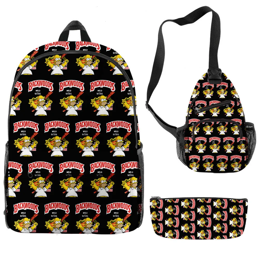 Hot Sale Colorful Cartoon School Bags 3 In 1Backpack Set 3D Printing Backwoods Cookie Backpack Shoulder Bag
Hot Sale Colorful Cartoon School Bags 3 In 1Backpack Set 3D Printing Backwoods Cookie Backpack Shoulder Bag