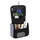 Custom hanging cosmetic bag unisex canvas makeup storage bag men travel wash bags