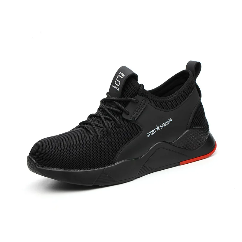 Men Women Steel Toe Labor Protection Shoes Work Sneakers Construction Shoes Breathable Lightweight Industrial Safety Shoes, Black
Men Women Steel Toe Labor Protection Shoes Work Sneakers Construction Shoes Breathable Lightweight Industrial Safety Shoes, Black