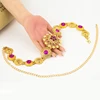Ethlyn Wholesale Crystal Rhinestone Belly Chain Ethiopian/Arab Jewelry Gold Plated Waist Chain Dancing Decoration S108