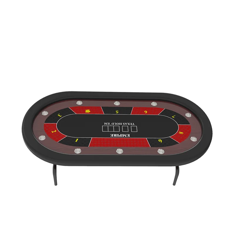 

YH Casino Simple Table Texas Round Waterproof Poker Table With Folding Leg