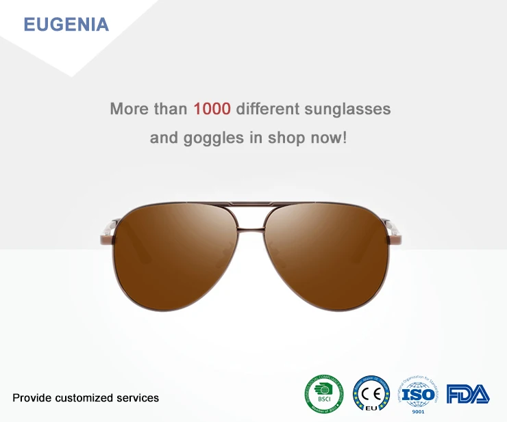 EUGENIA Brand Designer 2021 Polarized Men Sunglasses Aviation Sunglasses Private Label