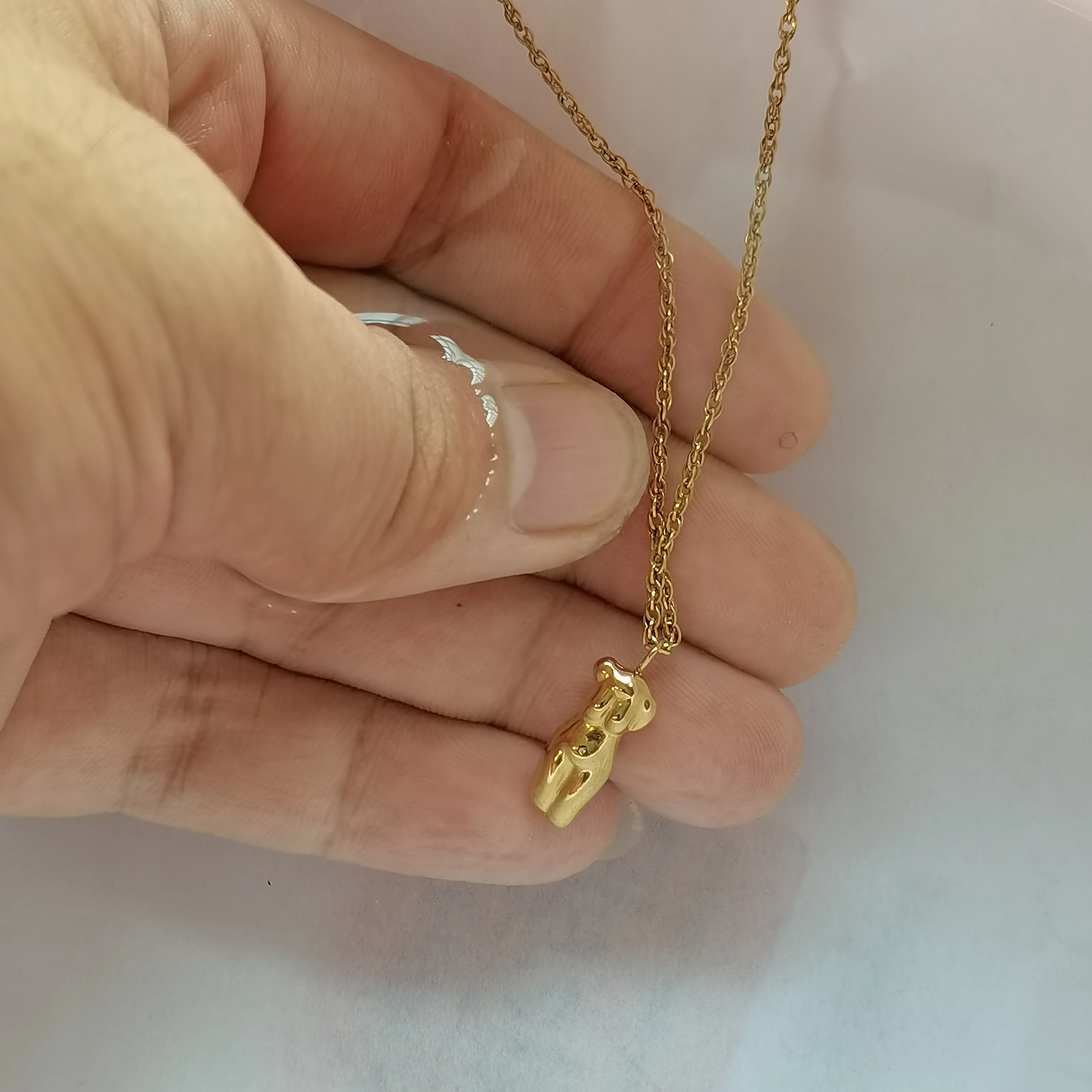 Creative Stainless Steel Pendant Necklace Stainless Steel Abstract The Human Body Designer Necklace Gift For Women, Color for choice
Creative Stainless Steel Pendant Necklace Stainless Steel Abstract The Human Body Designer Necklace Gift For Women, Color for choice