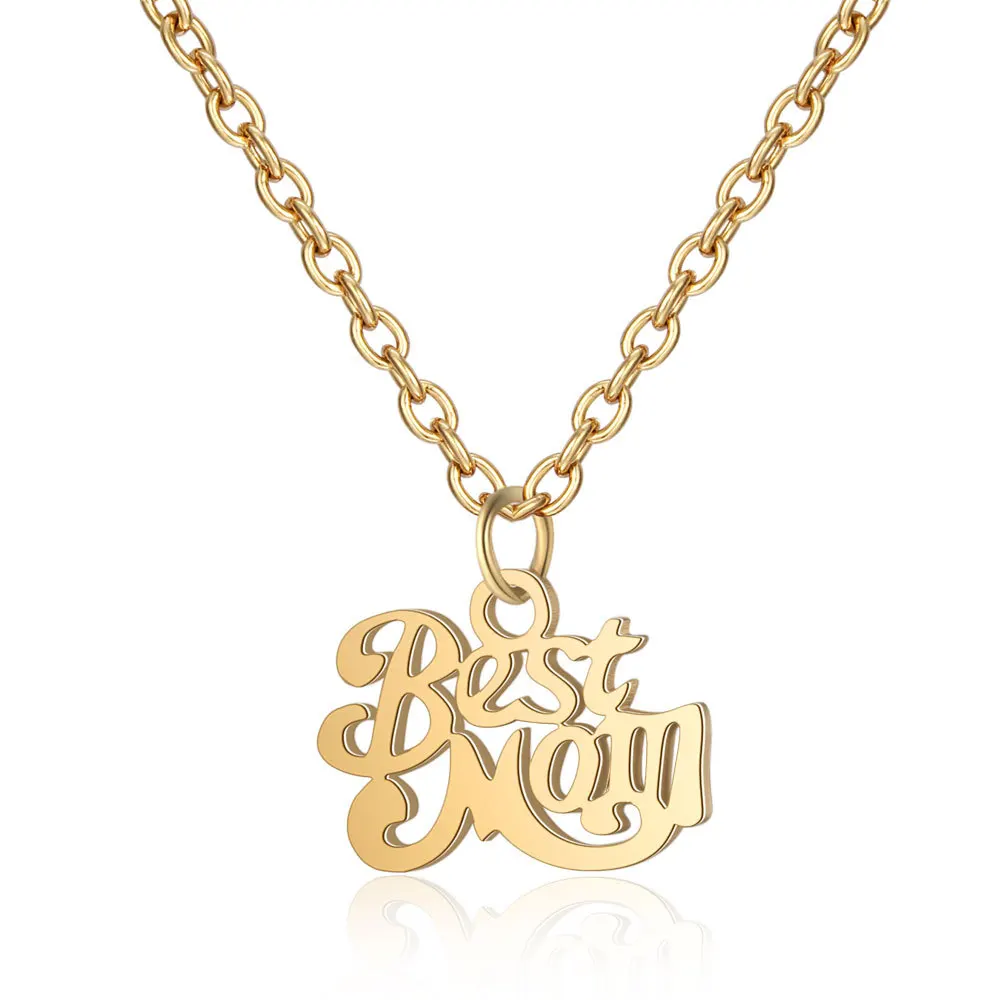 100% Stainless Steel Best Mom Charm Necklace Never Tarnish Steel High Polished Mum Family Mother Pendant Women Necklaces
100% Stainless Steel Best Mom Charm Necklace Never Tarnish Steel High Polished Mum Family Mother Pendant Women Necklaces