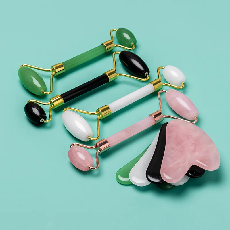 Hot Selling Pink Jade Face Roller Massager Anti Aging Natural Rose Quartz Crystal jade roller with Facial Cleansing Brush, Deep brown
Hot Selling Pink Jade Face Roller Massager Anti Aging Natural Rose Quartz Crystal jade roller with Facial Cleansing Brush, Deep brown