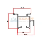 customized factory aluminum extrusion window profiles and door sections