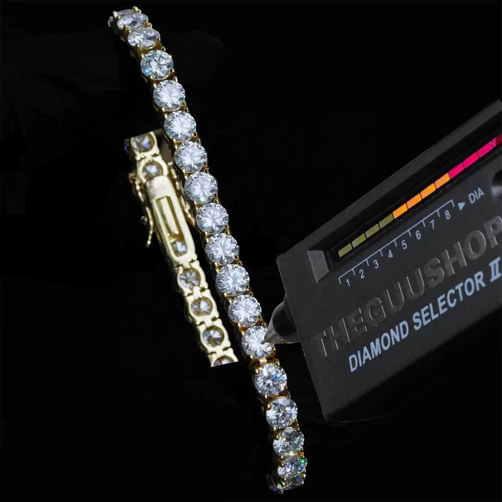 Pass Diamond Tester VVS Moissanite Iced Out Tennis Bracelet 3-6mm 925 Sterling Silver Bling Moissanite Bracelet Tennis Chain
Pass Diamond Tester VVS Moissanite Iced Out Tennis Bracelet 3-6mm 925 Sterling Silver Bling Moissanite Bracelet Tennis Chain
