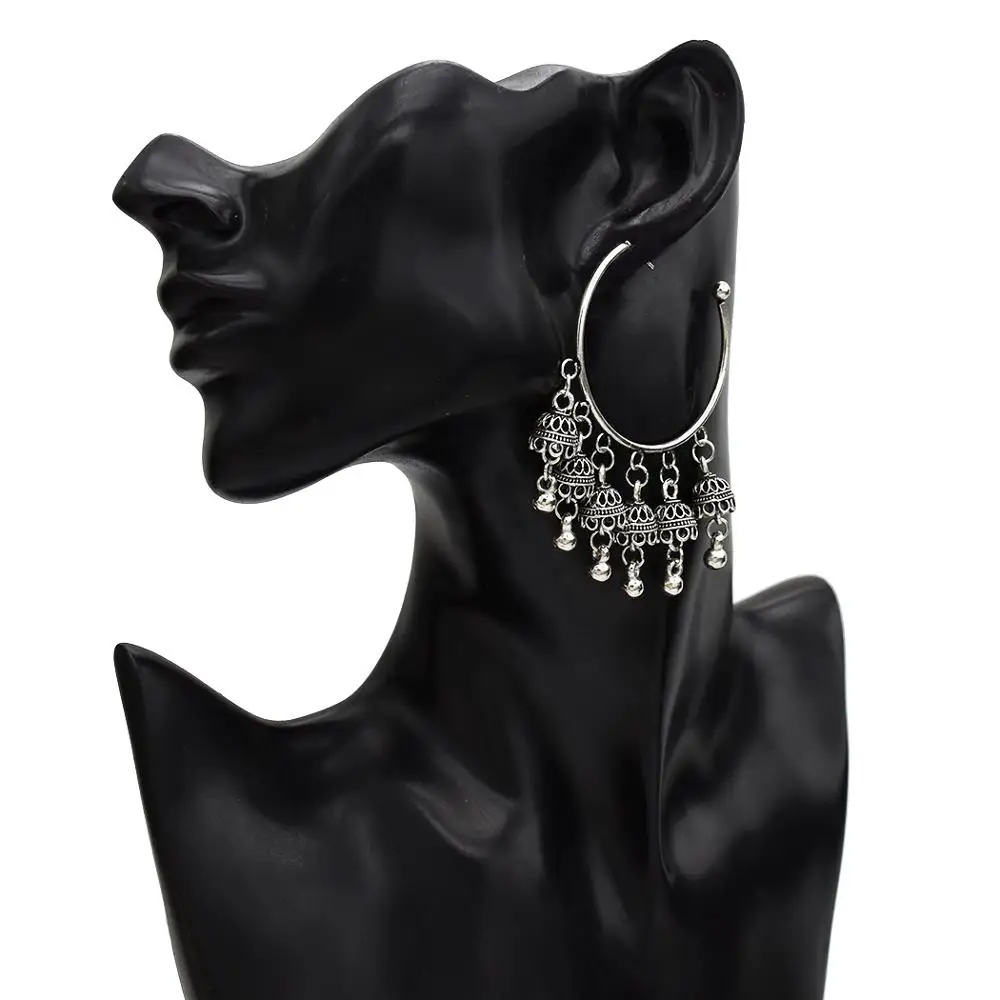 New semi-circular retro bell pendant earring trend ladies fashion earrings gold and silver wild earrings, Gold,silver
New semi-circular retro bell pendant earring trend ladies fashion earrings gold and silver wild earrings, Gold,silver