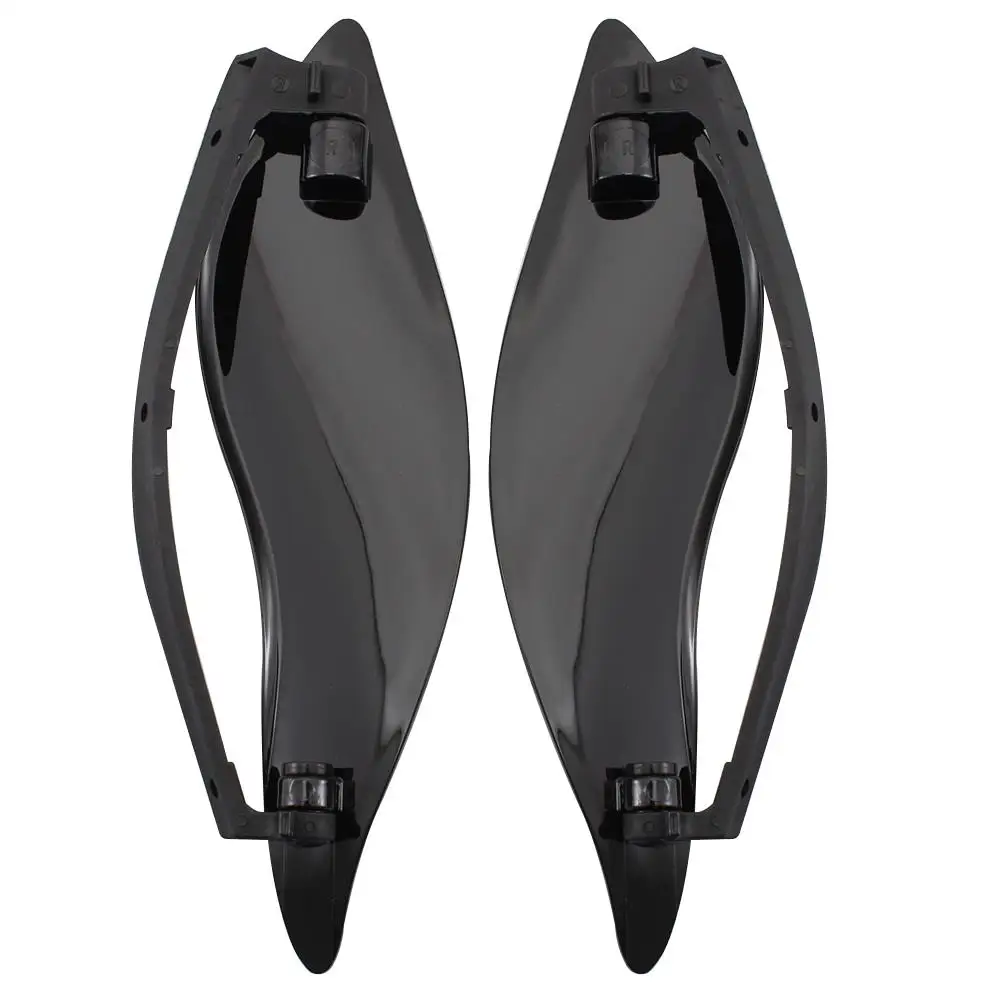 Black Side Wings Wind Air Deflectors Fit For Harley Touring Street Glide FLHX Electra Glide FLHTP Ultra Limited 2014-2020