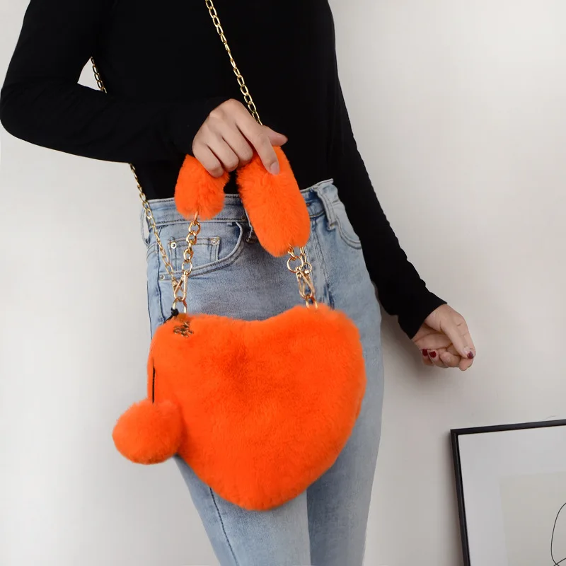 Fashion Lady Faux Fur Handbags Cute Heart Shaped Girl Purse Two chain Hand Bags Messenger Fur Bags for Women, 15 color
Fashion Lady Faux Fur Handbags Cute Heart Shaped Girl Purse Two chain Hand Bags Messenger Fur Bags for Women, 15 color