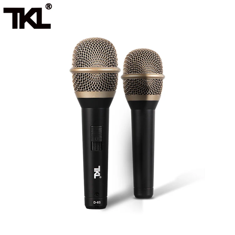 TKL D6S wired microphone for Karaoke, Black