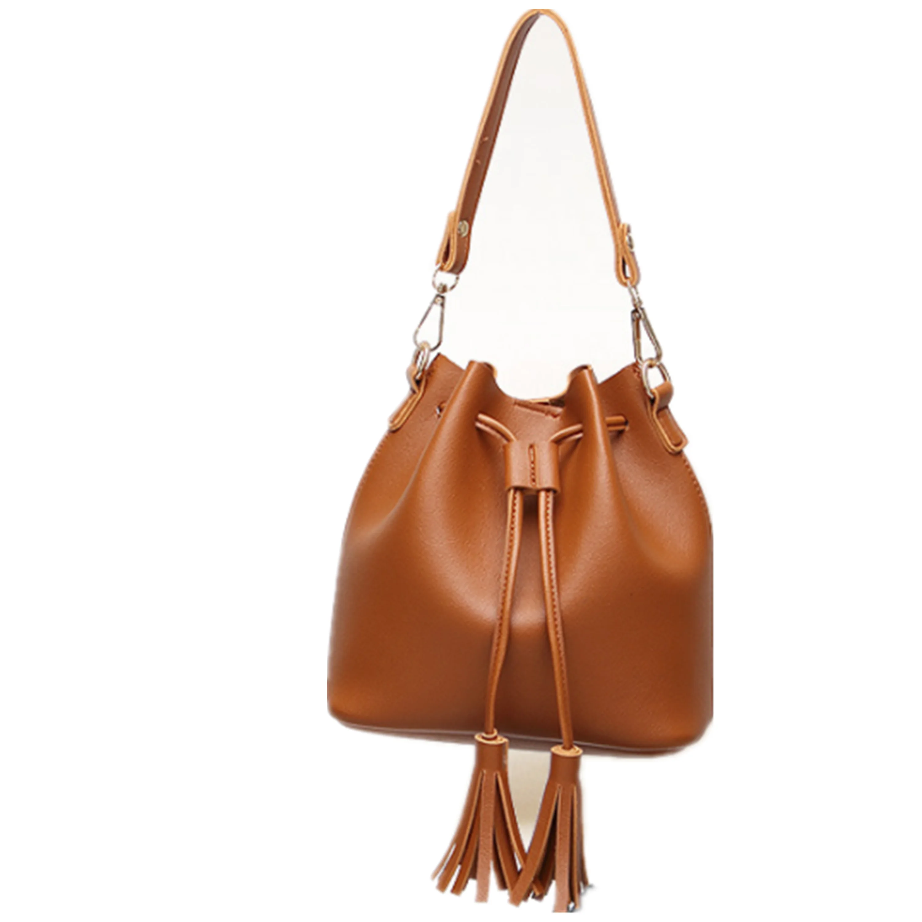 2020 Fashion Cross Body Lady PU Leather Tote Shoulder Bags Bucket Shape Women Handbags with Tassel, Full color print or custom
2020 Fashion Cross Body Lady PU Leather Tote Shoulder Bags Bucket Shape Women Handbags with Tassel, Full color print or custom