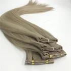 100% Full Cuticle Double Drawn Virgin Flat Weft Remy Hair Extensions