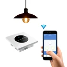 AC 90V - 240V IOT smart touch wifi light switch 2 gang with built in timer Alexa Google Assistant voice control