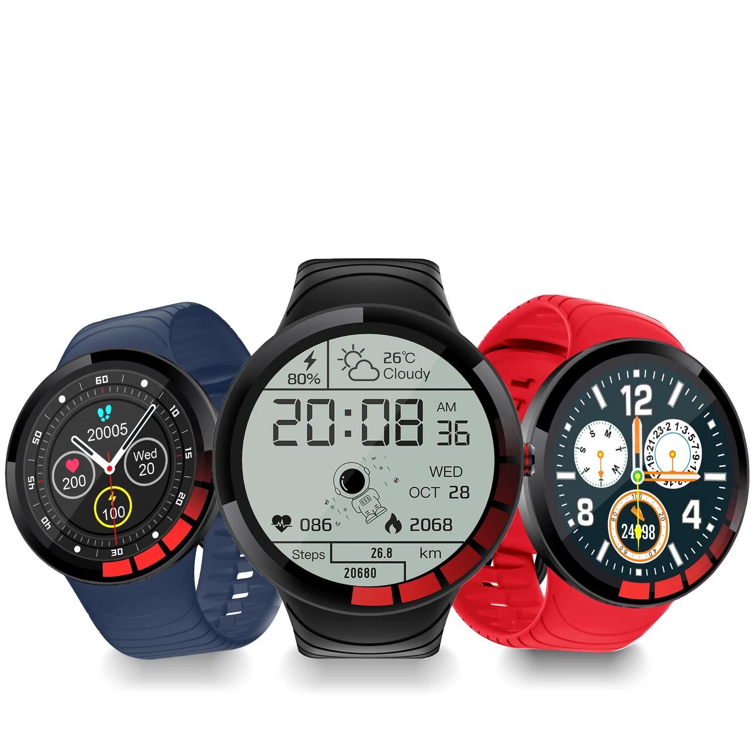 Hot Sale E3 Smart Watch IP68 Waterproof Full Round Touch Screen Heart Rate Monitor Fitness Smart Wristband, Black
Hot Sale E3 Smart Watch IP68 Waterproof Full Round Touch Screen Heart Rate Monitor Fitness Smart Wristband, Black
