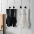 Magic Cleaning Brush Scrubber Gloves Dishwashing Sponge Silicone Gloves White Black