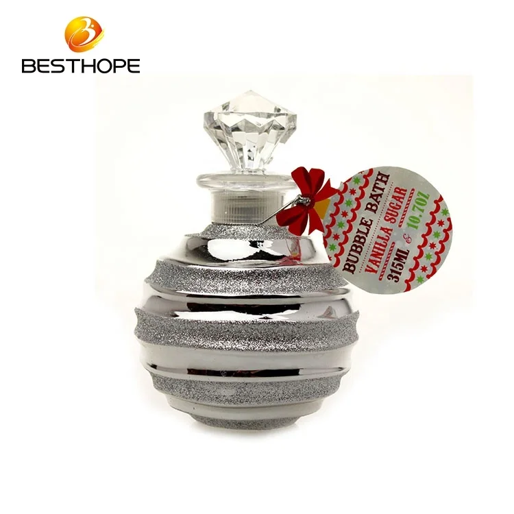 promotional shine bottle rose perfume 395ml bubble bath