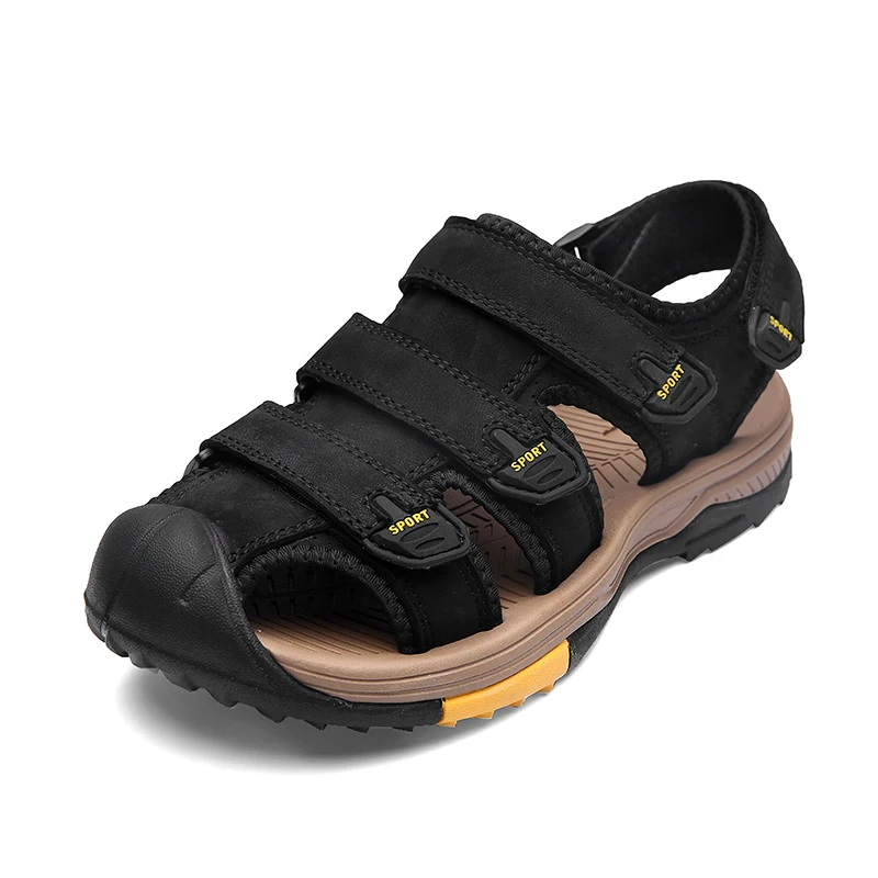 Factory Made Outdoor Summer Anti-slip Beach Sandals Comfortable Breathable Men Leather Sandals, Black,yellow,brown
Factory Made Outdoor Summer Anti-slip Beach Sandals Comfortable Breathable Men Leather Sandals, Black,yellow,brown