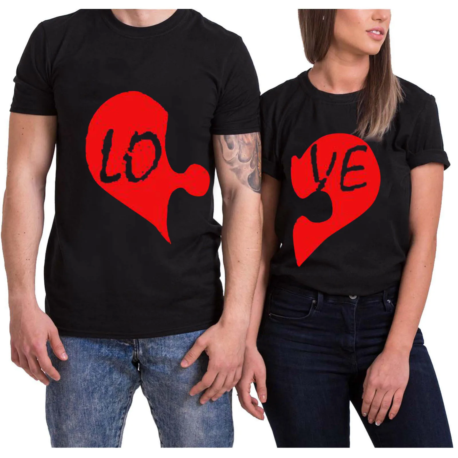 Wholesale Custom Pattern Print Couple Dress Clothing T-Shirt Super Soft Loose Cozy Cotton Tops Romantic Valentine Shirt
Wholesale Custom Pattern Print Couple Dress Clothing T-Shirt Super Soft Loose Cozy Cotton Tops Romantic Valentine Shirt
