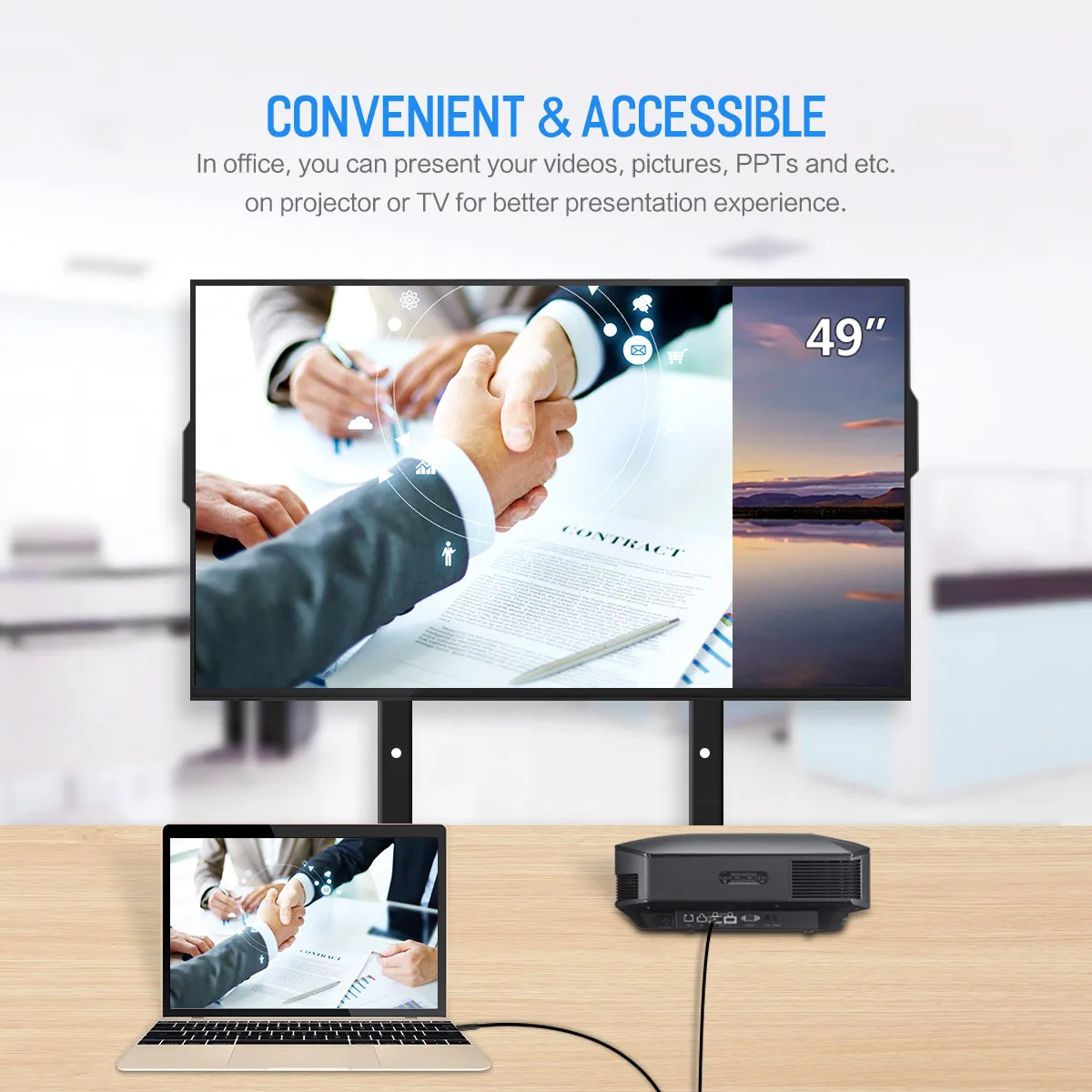 USB3.1 C TO HDMI 4K Type C to HDMI Cable HDMI Adapter Thunderbolt 3 for Huawei P20 Mate 10 Pro MacBook Pro Air ipad Pro - ANKUX.COM