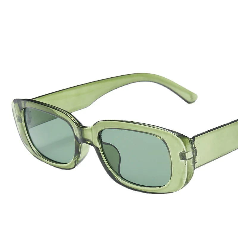 9074 Transparent green fashion vintage square rectangle plastic small sunglasses women custom logo
9074 Transparent green fashion vintage square rectangle plastic small sunglasses women custom logo
