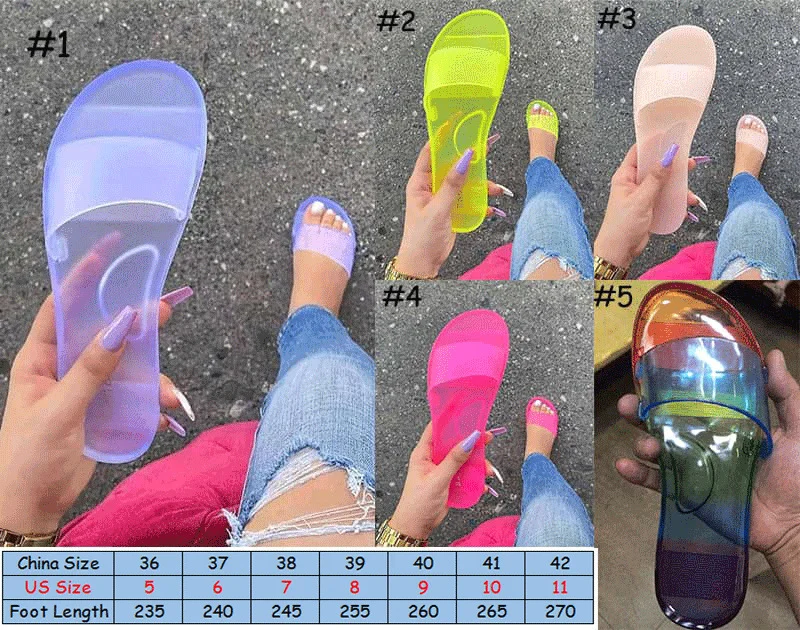2020 Factory Hot Selling Home Style Pvc women Shoes wear Girl Jelly Slippers And Sandals Jelly flat lides Slippers, 5 color options
2020 Factory Hot Selling Home Style Pvc women Shoes wear Girl Jelly Slippers And Sandals Jelly flat lides Slippers, 5 color options