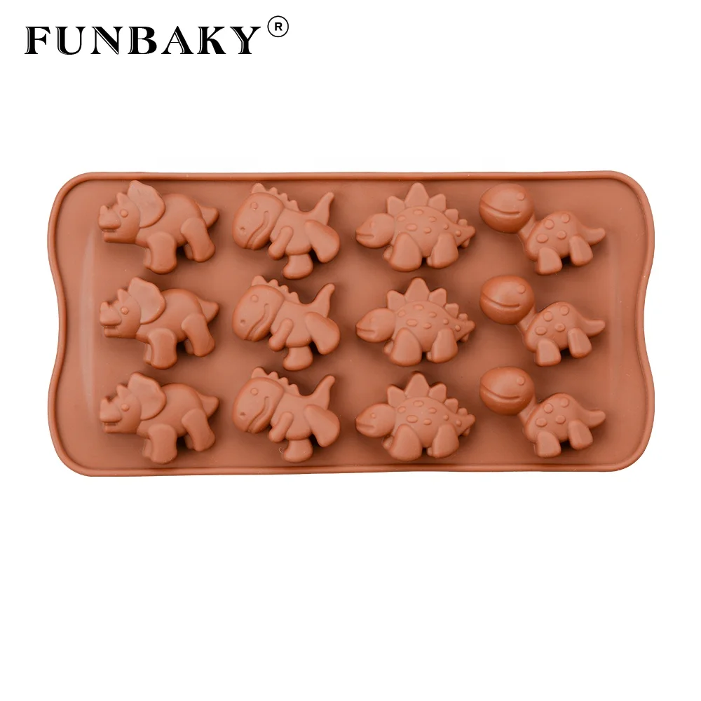 FUNBAKY Cake decorating molds candy making tools cartoon dinosaur shape chocolate mould silicone DIY handmade tools, Customized color
FUNBAKY Cake decorating molds candy making tools cartoon dinosaur shape chocolate mould silicone DIY handmade tools, Customized color