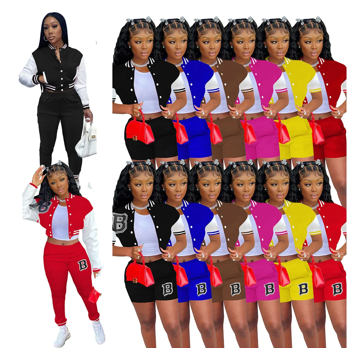 2022 Custom logo Fall Gym Fitness Sets Women Two Piece Patchwork Tracksuits Two Piece Woman Yoga Wear Tracksuit Set
2022 Custom logo Fall Gym Fitness Sets Women Two Piece Patchwork Tracksuits Two Piece Woman Yoga Wear Tracksuit Set