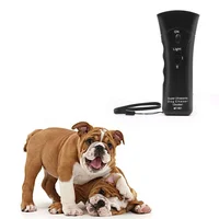 

2019 Best Selling Ultrasonic Dog Repellent Electronic Anti Barking Stop Bark Handheld 3 in 1 Pet Dog Trainer with LED Flashlight